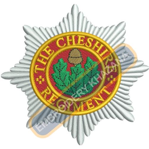The Cheshire Regiment Embroidery Design