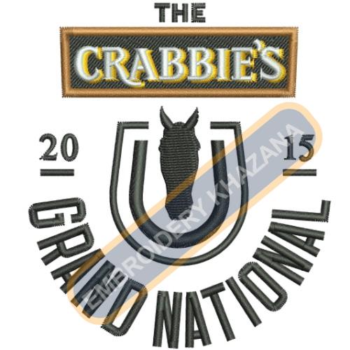 The Crabbies Grand National Embroidery Design