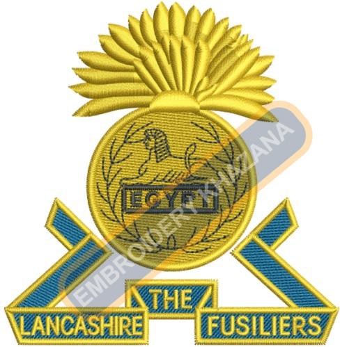 The Lancashire Fusiliers Embroidery Design
