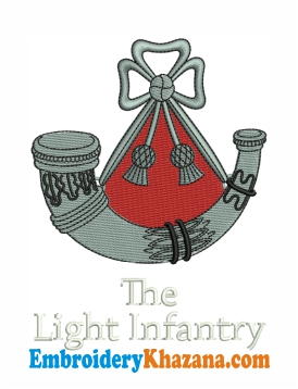 The Light Infantry Embroidery Design
