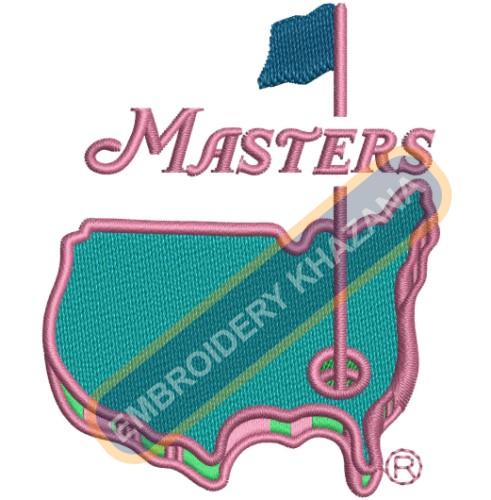 The Masters Golf Embroidery Design