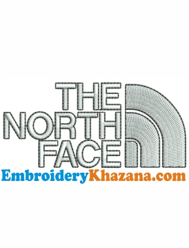 The North Face Logo Embroidery Design