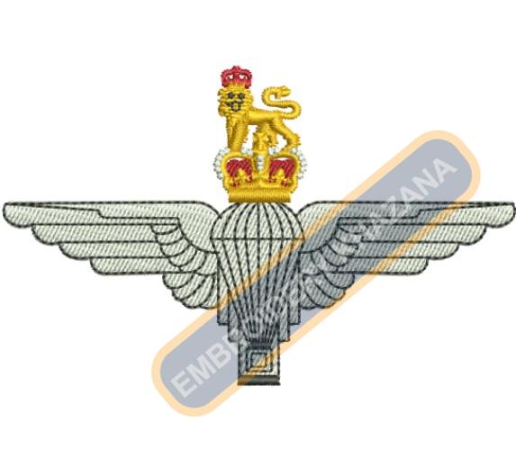The Parachute Regiment Crest Embroidery Design