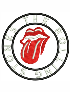 The Rolling Stones Embroidery Design