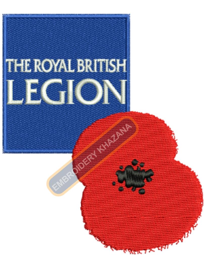 The Royal British Legion Embroidery Design