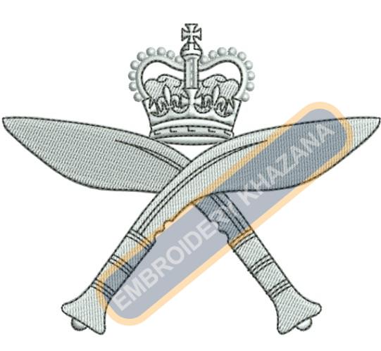 The Royal Gurkha Rifles Crest Embroidery Design