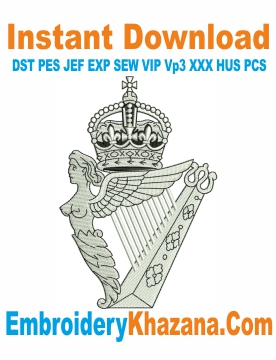 Royal Irish Regiment Embroidery Design