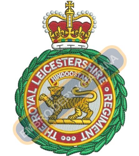 The Royal Leicestershire Regiment Embroidery Design