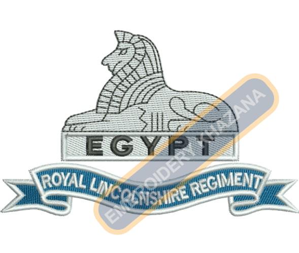 Royal Lincolnshire Regiment Embroidery Design