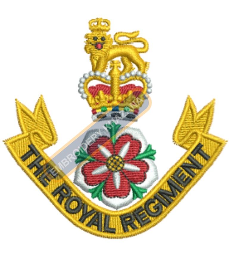 The Royal Regiment Machine Embroidery Design