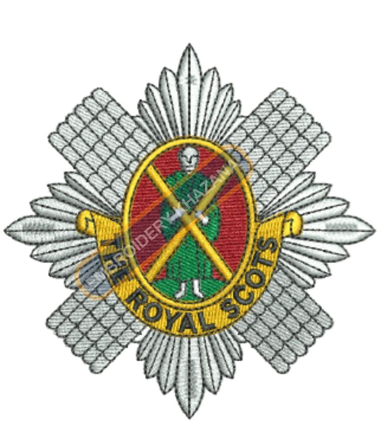 The Royal Scots Badge Embroidery Design