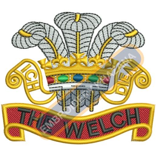 The Welch Regiment Embroidery Design