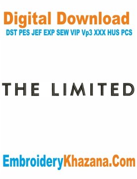 The Limited Logo Embroidery Design