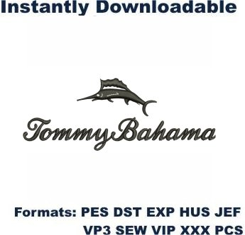 Tommy Bahama Logo Embroidery Design