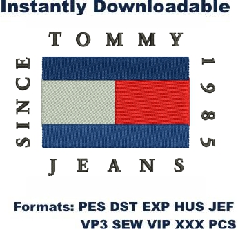 Tommy Hilfiger Jeans Embroidery Design