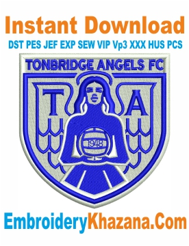 Tonbridge Angels Fc Logo Embroidery Design