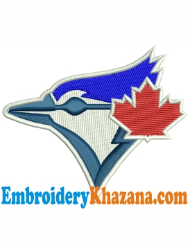 Toronto Blue Jays Bird Embroidery Design