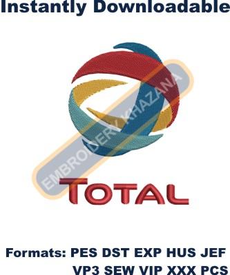 Total Logo Embroidery Design