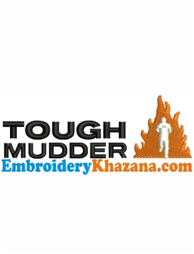 Tough Mudder Logo Embroidery Design