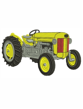Tractor Image Embroidery Design