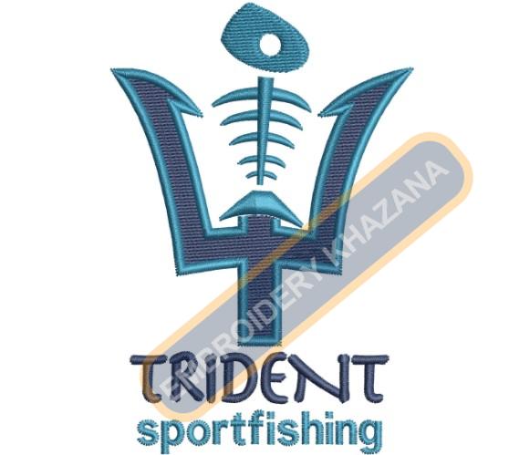 Trident Sportfishing Embroidery Design