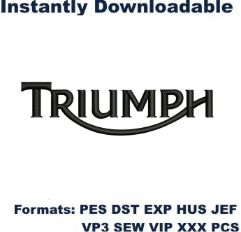 Triumph Logo Embroidery Design