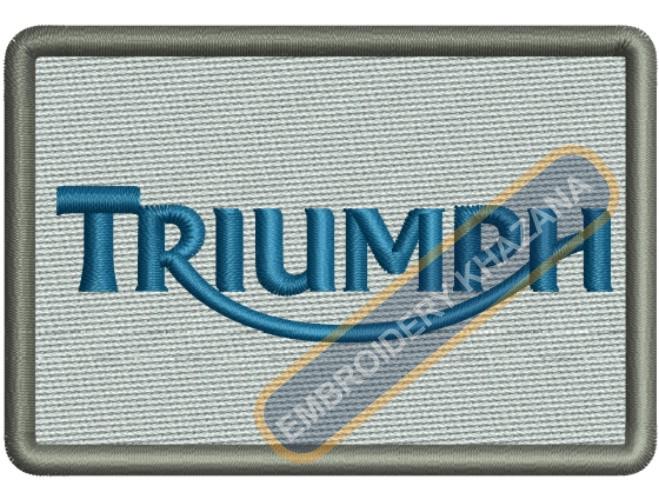 Triumph Badge Embroidery Design
