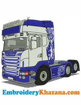 Truck Scania Embroidery Design