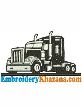 Truck Image Embroidery Design