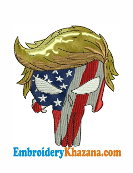 Trump Punisher Embroidery Design