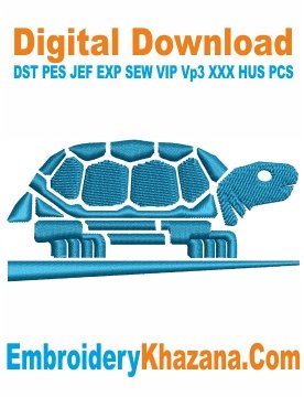 Turtle Machine Embroidery Design