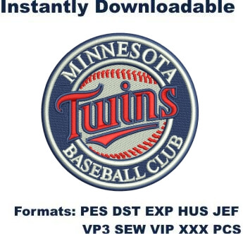 Minnesota Twins Baseball Club embroidery design
