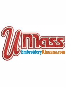 UMass Minutemen Logo Embroidery Design