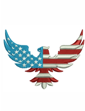 USA Eagle Embroidery Design