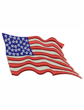 USA Flag Embroidery Design