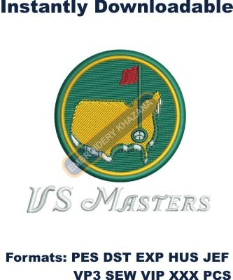 US Masters Golf Embroidery Design