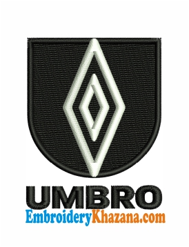 Umbro Brand Logo Embroidery Design