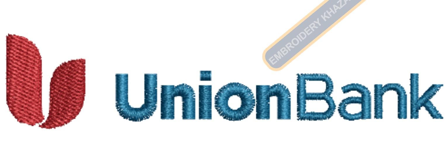 Union Bank Embroidery Design