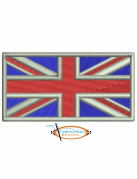 Union Jack Flag Embroidery Design