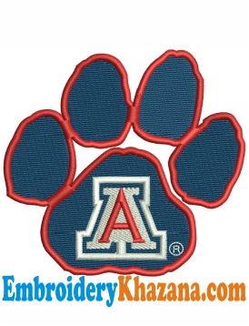 University of Arizona Wildcats Embroidery Design