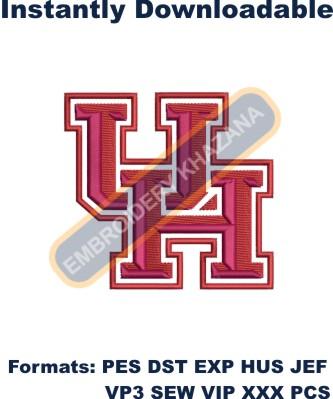 University of Houston Logo Embroidery Design