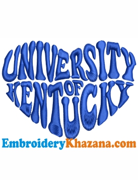 University of Kentucky Embroidery Design