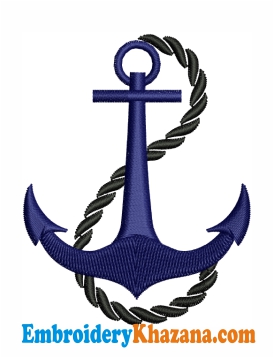 Us Navy Anchor Embroidery Design