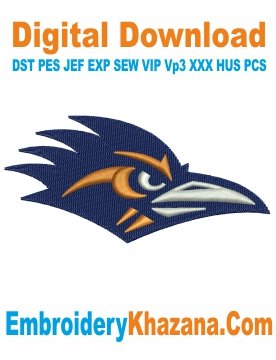 UTSA Athletics Logo Embroidery Design