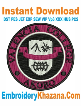 Free Valencia College Logo Embroidery Design