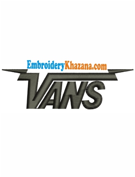Vans Logo Embroidery Design
