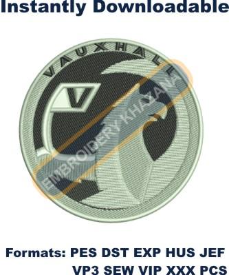 Vauxhall Car Logo Embroidery Design