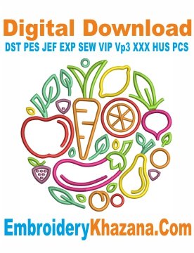 Vegetables Embroidery Patterns