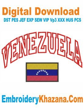 Venezuela Applique Embroidery Design