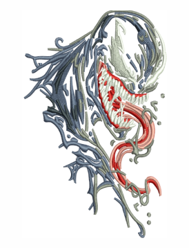 Venom Logo Embroidery Design